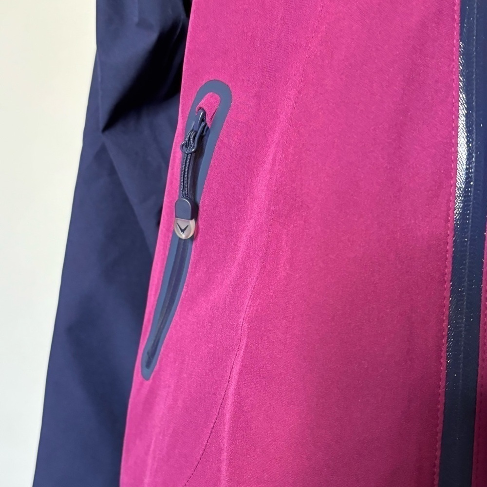 Callaway Liberty 3.0 WeatherSeries Waterproof Jacket in Magenta and Navy, Medium - Picture 3 of 12